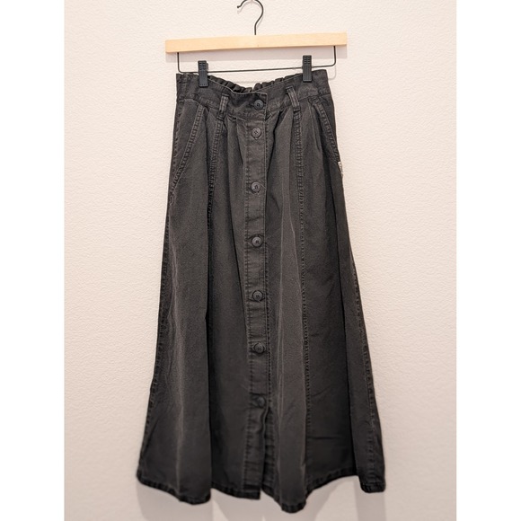 Cherokee Dresses & Skirts - Cherokee Vintage Black Denim Maxi Skirt Womens Size10